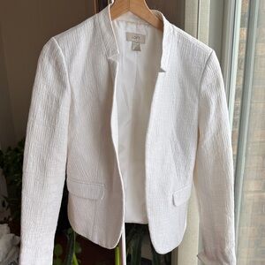 LOFT Women's Ivory Textured Blazer